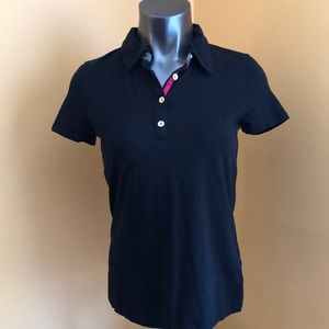 Jones New York Signature Black golf shirt gold M